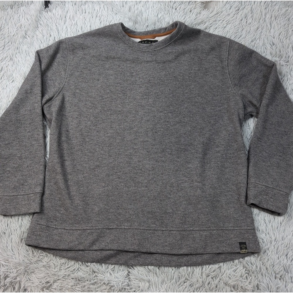 Jachs New York Sweater Mens XXL Gray Wool Blend Soft Comfort Casual Preppy